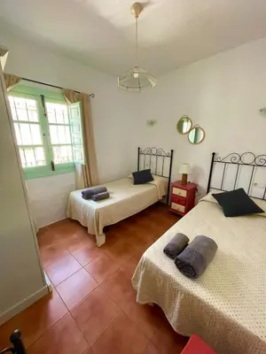 Cama o camas de una habitación en Casa Salamanquesa