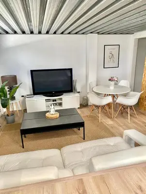 Una televisión o centro de entretenimiento en Loft Alameda en Sevilla