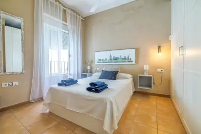 Cama o camas de una habitación en Aromas de Especieros