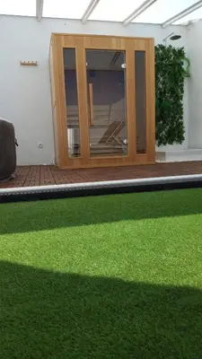 Jardín al aire libre en Casa Relojero
