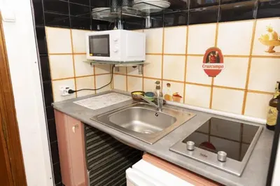 Una cocina o zona de cocina en La Cabaña