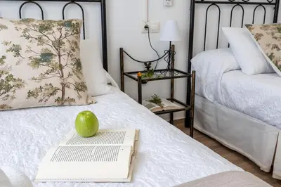 Cama o camas de una habitación en Alojamiento Rural el Viso