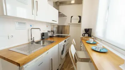 Una cocina o zona de cocina en Recién reformado en el centro de Sevilla