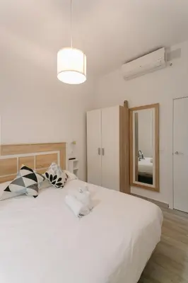 Cama o camas de una habitación en One&Lux San Luis Feel at Home in a Renovated Apartment