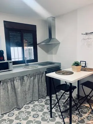 Una cocina o zona de cocina en Bodegas de Felicidad