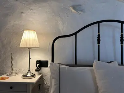 Cama o camas de una habitación en Las casillas de la Villa: TANGO