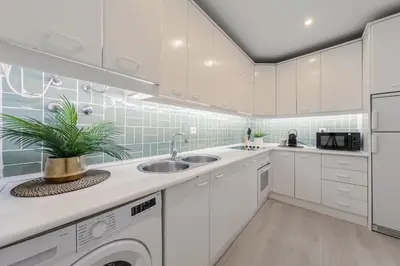 Una cocina o zona de cocina en ISG Apartments Bécquer Free Parking inside the building