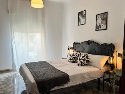 Cama o camas de una habitación en Las Parras House - ViviendaRural en Torredelcampo