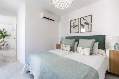 Cama o camas de una habitación en BeHouse Alfalfa