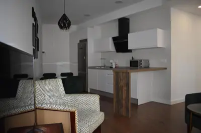 Una cocina o zona de cocina en Apartamentos Molinos