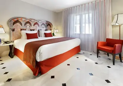 Cama o camas de una habitación en Eurostars Conquistador
