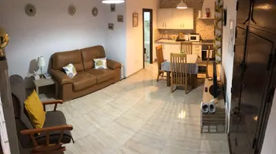 Una cocina o zona de cocina en Sunset Casita