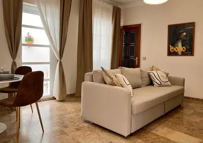 Zona de estar de Boho Suite Apartment