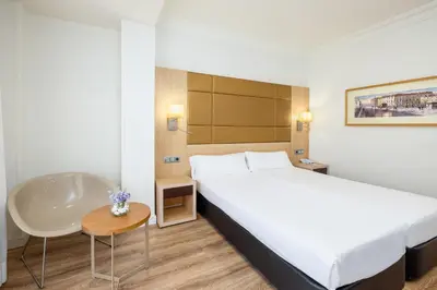Cama o camas de una habitación en Virgen de los Reyes