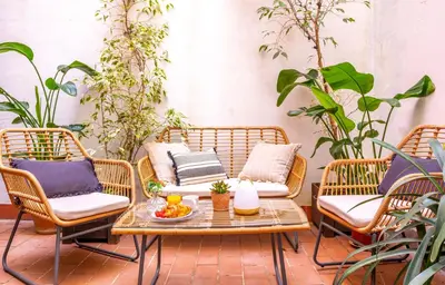 Zona de estar de Great location in the historical center
