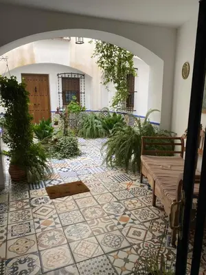 Jardín al aire libre en Apartamentos turísticos Cambil