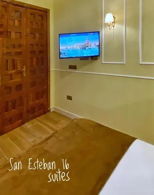 Cama o camas de una habitación en SUITES SAN ESTEBAN 16 Ducal