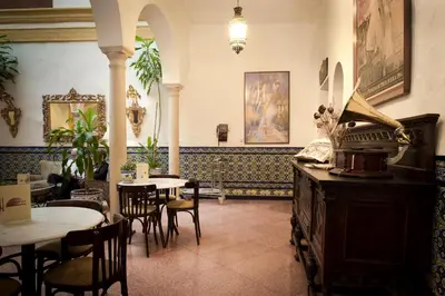 Zona de estar de Hotel Abanico Casa Palacio