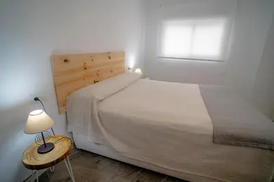 Cama o camas de una habitación en Apartamento Piedra Escrita