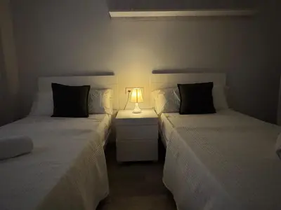 Cama o camas de una habitación en Apartamento La Verdad