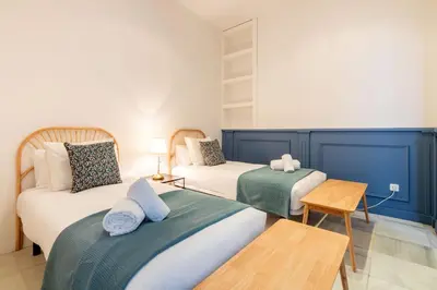 Cama o camas de una habitación en Terceros City Center Deluxe by Valcambre