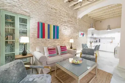 Zona de estar de Judería de Sevilla IV – Luxury Apartments.