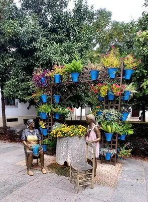 Jardín al aire libre en Loft Flor de Azahar parking privado