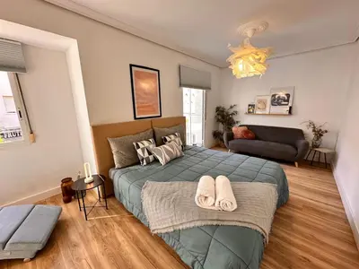 Cama o camas de una habitación en Apartamento El Naranjo