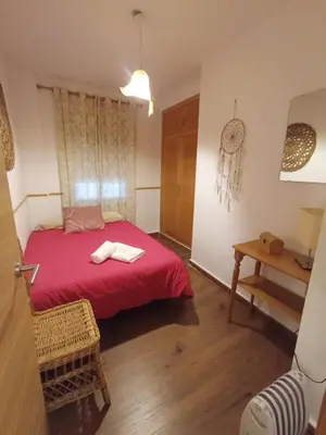 Cama o camas de una habitación en CHIBITEL Alojamiento Rural