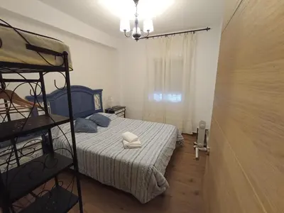 Cama o camas de una habitación en CHIBITEL Alojamiento Rural