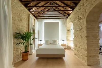 Cama o camas de una habitación en La Posada Del Alma