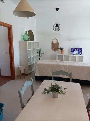 Una televisión o centro de entretenimiento en Casa San Isidro
