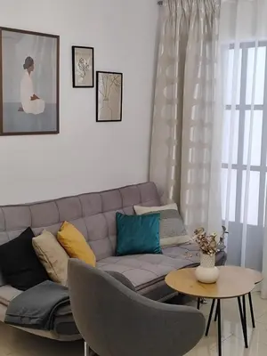 Zona de estar de Nieves Viejas Apartamento Fresco con patio en Córdoba