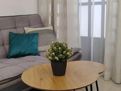 Zona de estar de Nieves Viejas Apartamento Fresco con patio en Córdoba