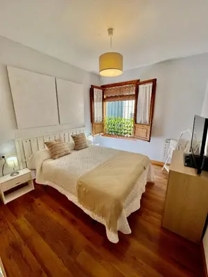 Cama o camas de una habitación en Apartamento Obispo Fitero