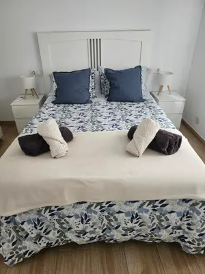 Cama o camas de una habitación en Apartamento Casa Mozárabe