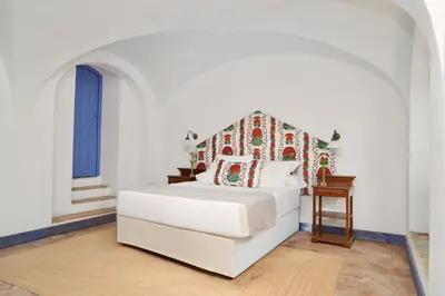 Cama o camas de una habitación en Monasterio de San Francisco