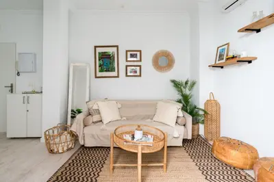 Zona de estar de Oasis con encanto en el corazón de Sevilla