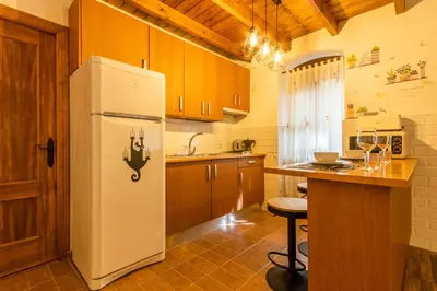 Una cocina o zona de cocina en APARTAMENTO PATIO ANDALUZ EN SEVILLA