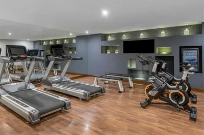 Gimnasio o instalaciones de fitness de AC Hotel Sevilla Fórum by Marriott