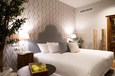 Cama o camas de una habitación en Hotel Cetina Palacio de los Salcedo