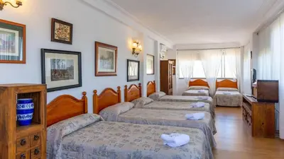Cama o camas de una habitación en Finca la Cañera Alcalá de Guadaira by Ruralidays