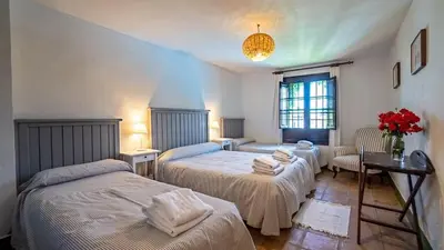 Cama o camas de una habitación en Casa Velasco