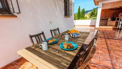 Un balcón o terraza de La Casita del Sabinal Álora by Ruralidays