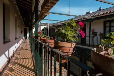 Un balcón o terraza de Apartamento con encanto en patio sevillano (203)