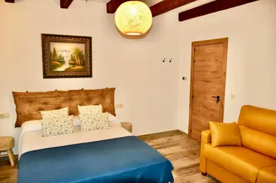 Cama o camas de una habitación en Charming villa in Santa Elena with private poolEL