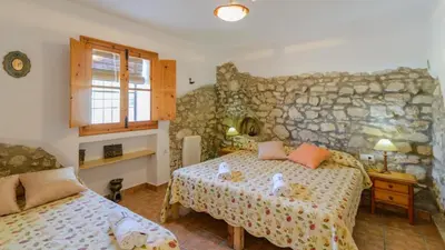 Cama o camas de una habitación en Cuesta Blanca Montilla by Ruralidays