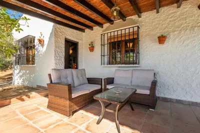Zona de estar de El Chorro Villas Casa Buganvilla