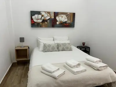 Cama o camas de una habitación en Apartamento Cruz Roja A