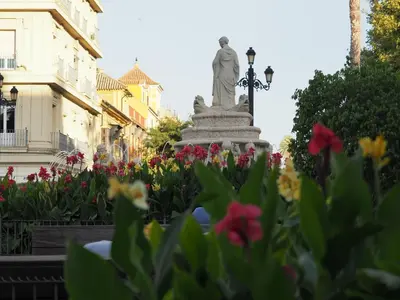 Jardín al aire libre en Apartamento Cruz Roja C